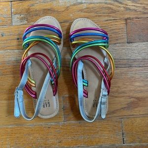 Gently used girls gap Strappy sandals size 3